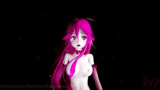 MMD R18 Nude Pink Yamakaze Shake it 105