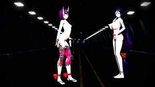 Mmd Fate Grand Order Minamoto no Raikou Shuten Douji 3d Hentai Shuten to Raikou Yukemuri Daisakusen