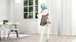 【R18-MMD-4K】Genshin Impact Eula 优菈 GFriend - Glass Bead