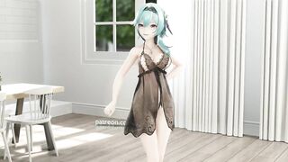 【R18-MMD-4K】Genshin Impact Eula 优菈 GFriend - Glass Bead