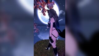 Puppy Girl Dancing in the Moonlight