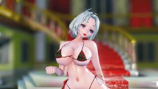 Mmd Haku with Oil Skin Taste like Chicken Skin if you Lick it