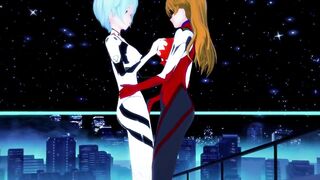 Evangelion Lesbian Hentai Asuka x Rei