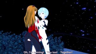 Evangelion Lesbian Hentai Asuka x Rei