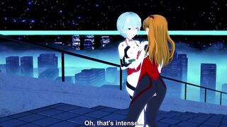 Evangelion Lesbian Hentai Asuka x Rei