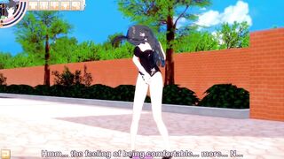 Bunny Girl Senpai Masturbating outside School