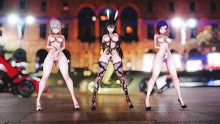 Mmd R18 Rwby Weiss Schnee Ruby Rose Velvet Scarlatina Fap Challenge