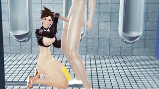 Tracer Footjob Toilet