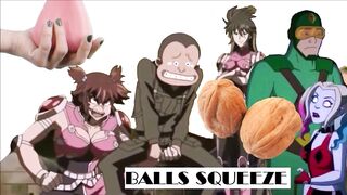 FUNNY CARTOON Balls Squeeze BALLBUSTING Hentai Hot Female Toons Squeezing Testicles Anime Nutshots