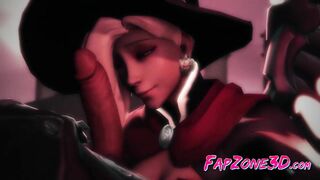 Gentle Mercy from Overwatch Enjoyed Sex Porn Compilation