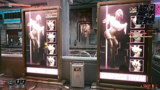 Erotic Posters and Photos in the Game. Street of Prostitutes | Cyberpunk 77