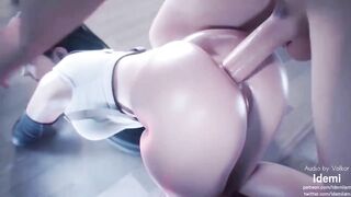 【MMD R-18 SEX DANCE】HOT BIG BUTT SWEET ANAL CRRAMPIE ハードアナルセックス [MMD]