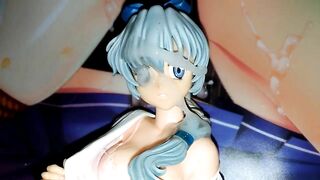 制服下着姿JKフィギュアに大量ぶっかけ顔射オナニー【おっさんオタクの喘ぎ声あり】テレサ・テスタロッサ